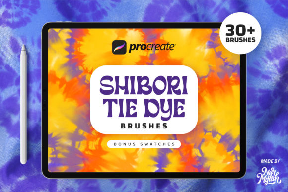 Download Procreate Shibori Tie Dye Brushes - Premium Resources